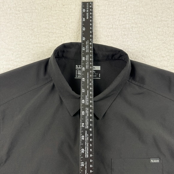 5.11 Tactical Polo Shirt Mens XL Black Flex Moisture Wicking‎ Performance Tennis - Picture 5 of 10